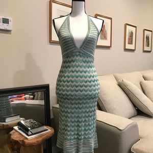 Missoni Teal & White Classic Print Dress